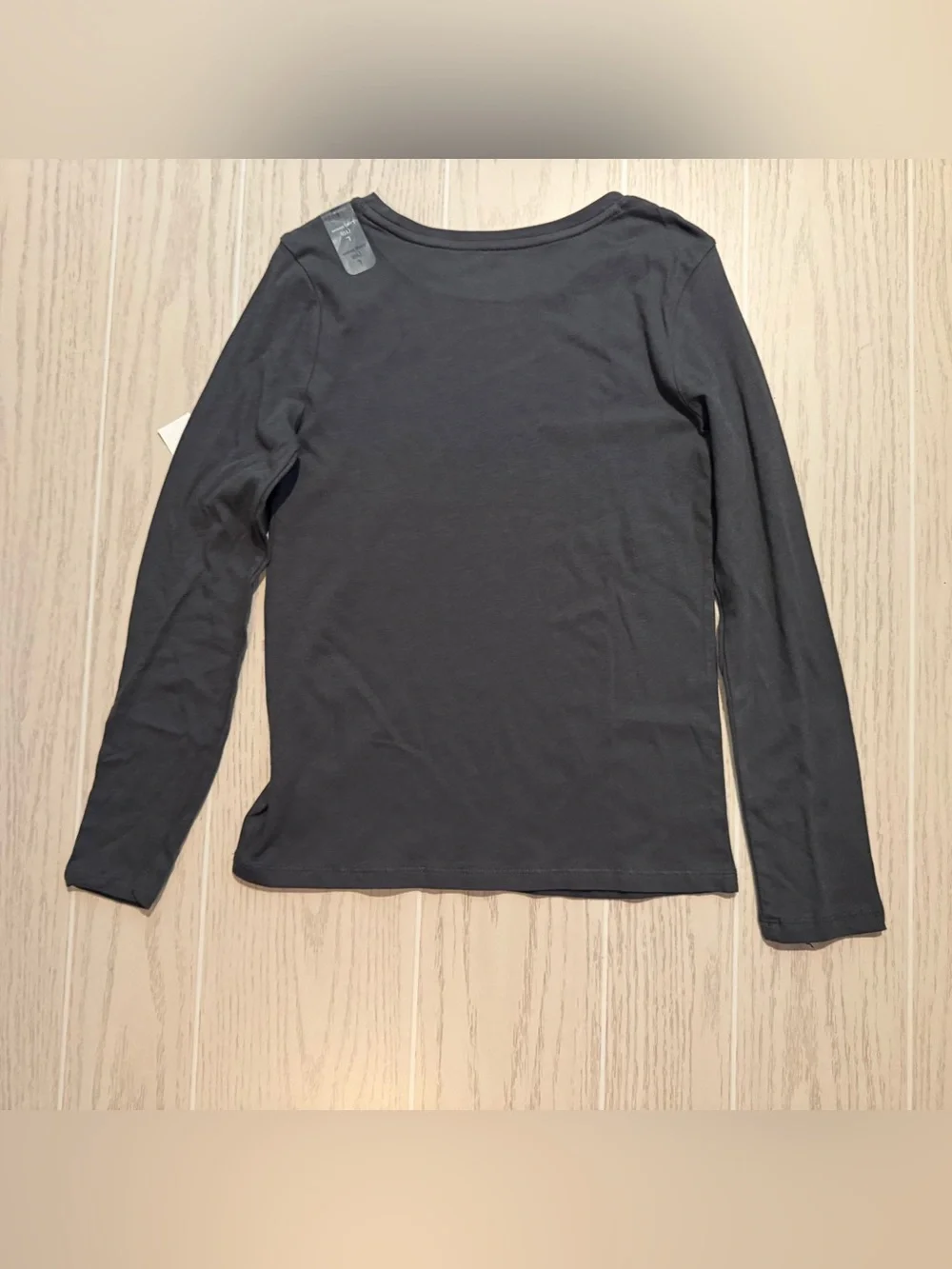 Gap Kids Girls L 10 Charcoal Gray Star Graphic Long Sleeve Tee NWT